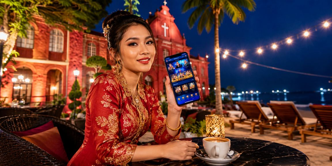 Pengguna Malaysia mengakses kasino mudah alih 4200 di Melaka