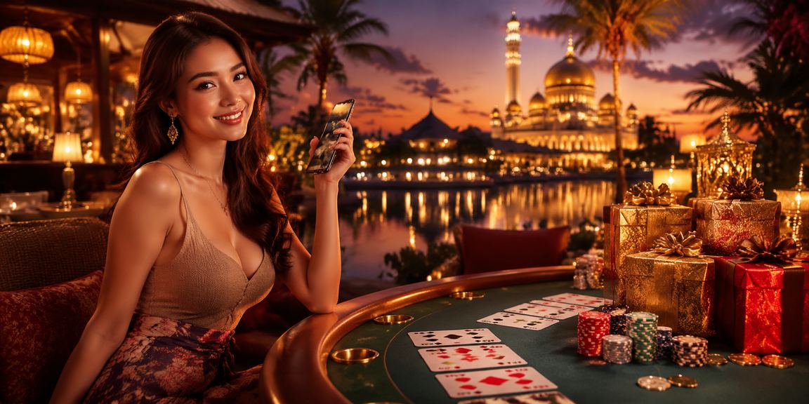 Suasana meja baccarat dengan dealer profesional di Putrajaya