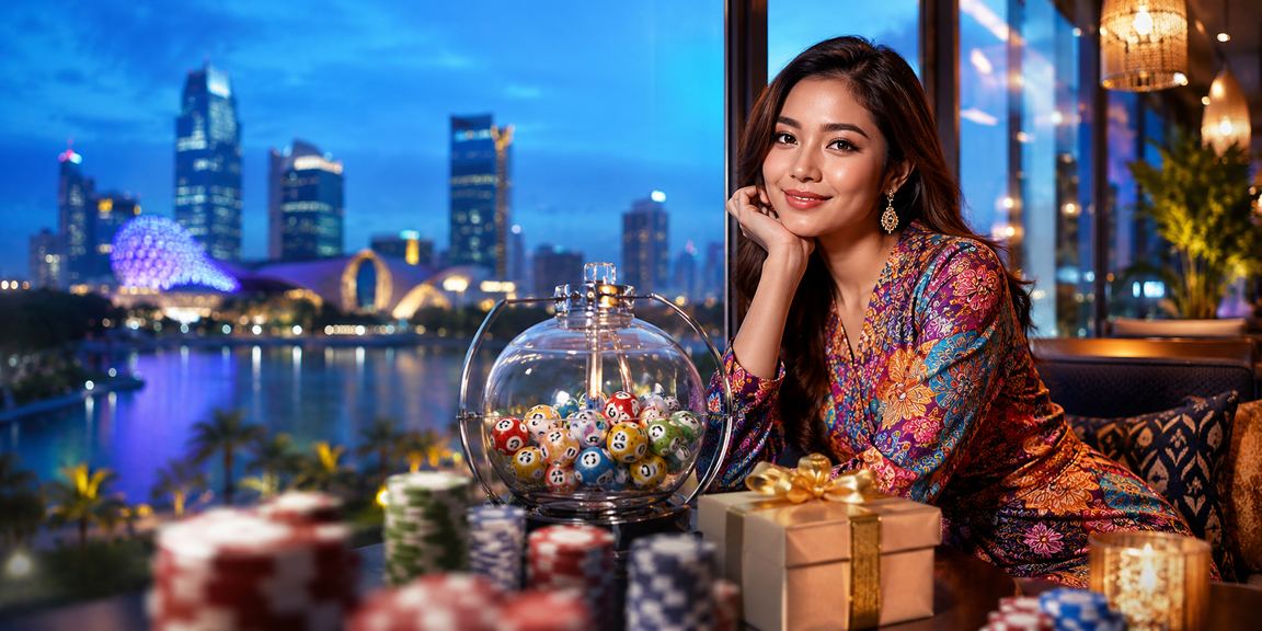 Suasana loteri dan jackpot dengan motif batik di Selangor